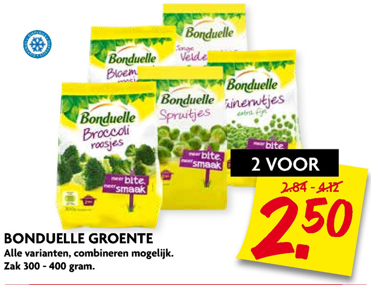 Bonduelle   diepvriesgroente folder aanbieding bij  Dekamarkt - details