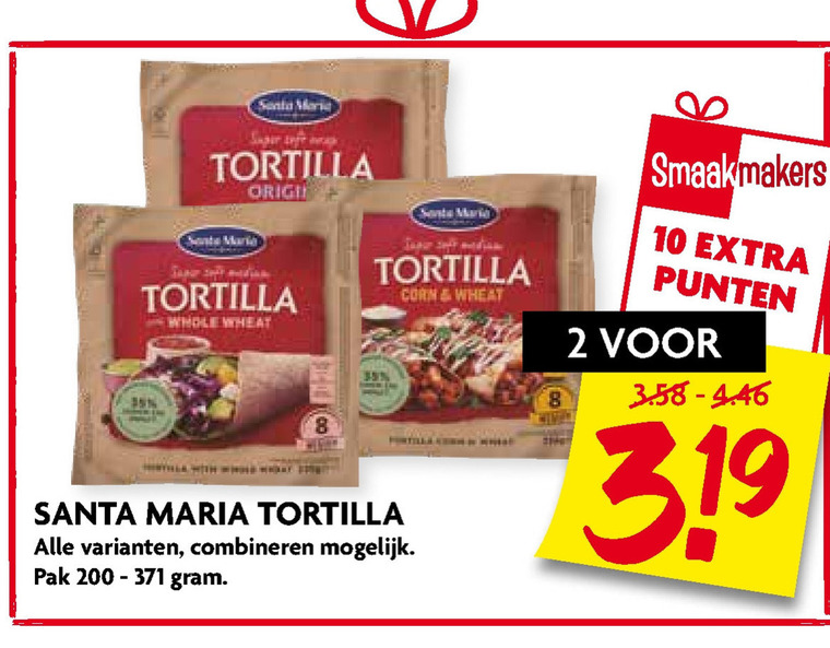 Santa Maria   tortilla folder aanbieding bij  Dekamarkt - details