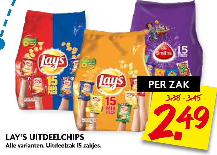 Lays   zoutje, chips folder aanbieding bij  Dekamarkt - details