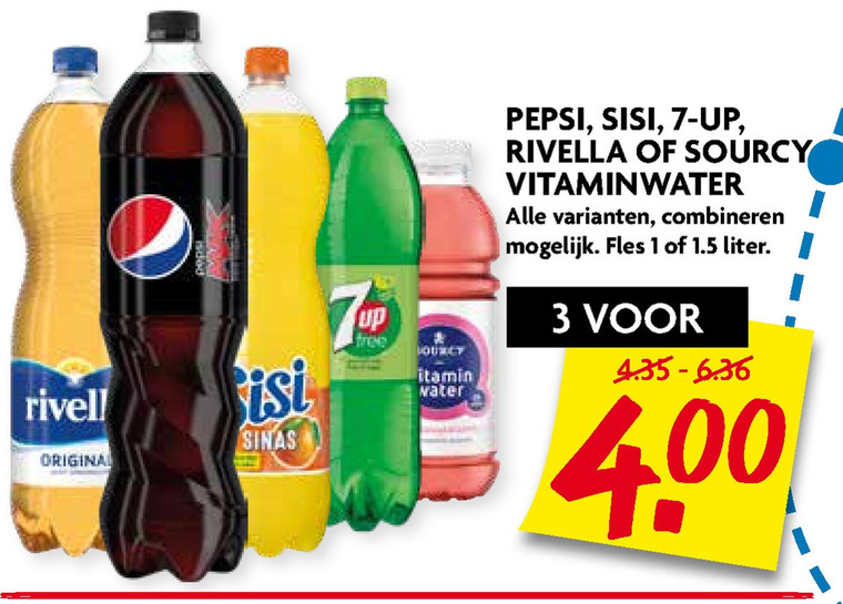 Rivella   frisdrank, cola folder aanbieding bij  Dekamarkt - details