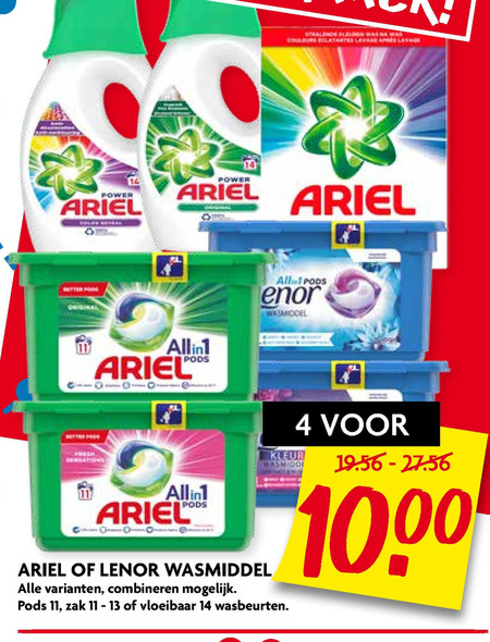 Ariel   wasmiddel folder aanbieding bij  Dekamarkt - details