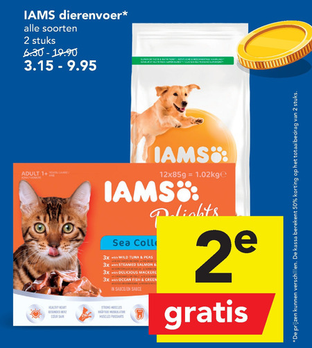 IAMS   kattenvoer folder aanbieding bij  Deen - details