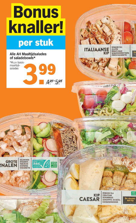 Albert Heijn Huismerk   maaltijdsalade folder aanbieding bij  Albert Heijn - details