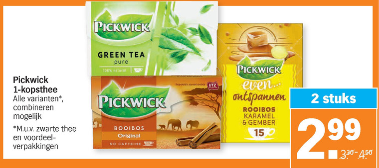 Pickwick   thee folder aanbieding bij  Albert Heijn - details