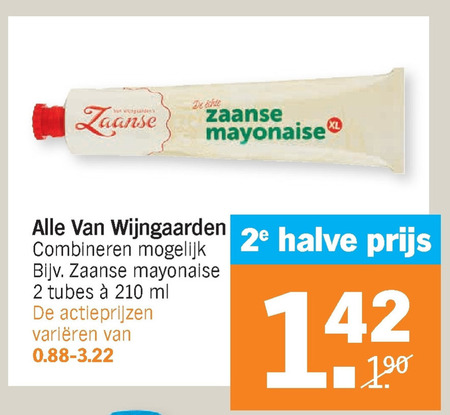 Wijngaarden   mayonaise folder aanbieding bij  Albert Heijn - details