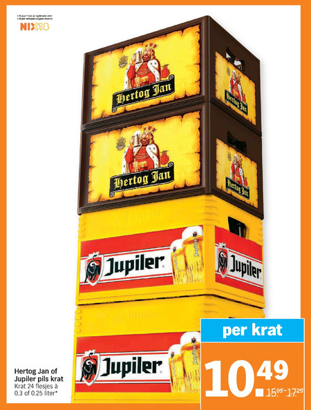 Hertog Jan   krat bier folder aanbieding bij  Albert Heijn - details