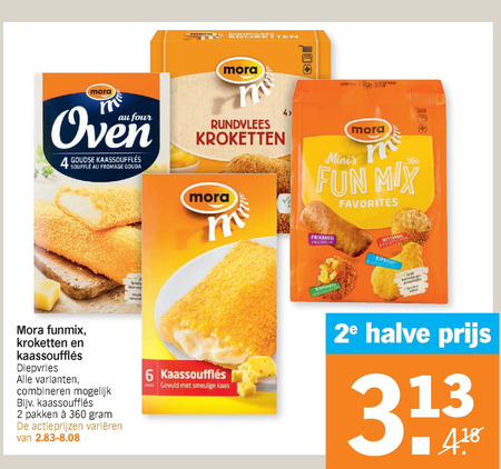 Mora   snack, kroket folder aanbieding bij  Albert Heijn - details