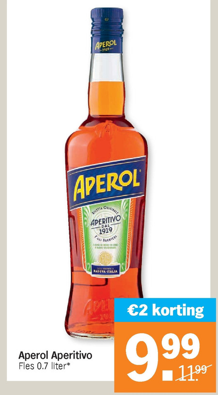 Aperol   aperitief folder aanbieding bij  Albert Heijn - details