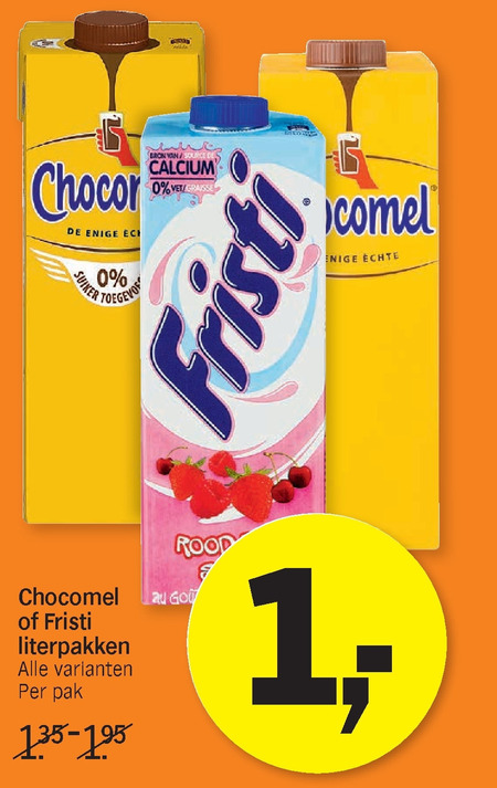 Chocomel   chocolademelk, drinkyoghurt folder aanbieding bij  Albert Heijn - details