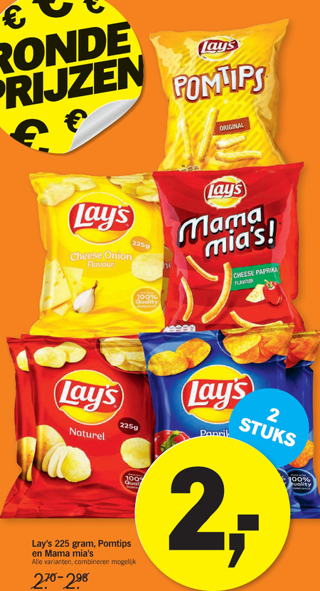 Lays   chips, zoutje folder aanbieding bij  Albert Heijn - details