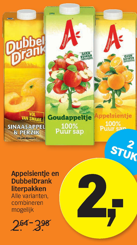 Appelsientje   fruitdrank folder aanbieding bij  Albert Heijn - details