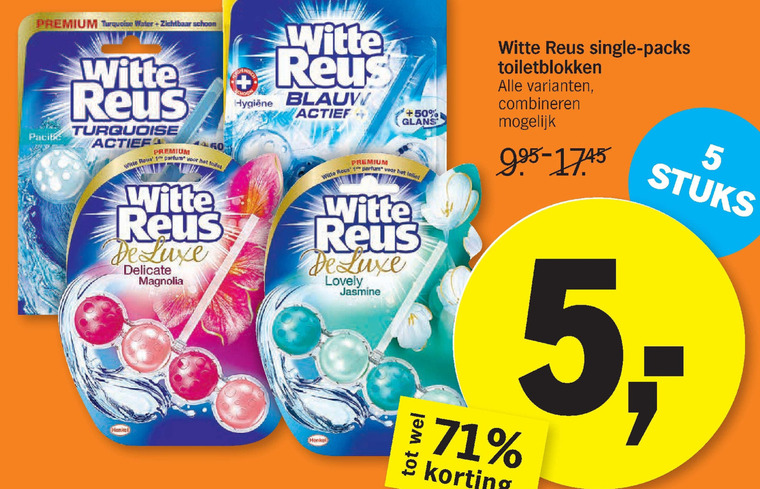 Witte Reus   toiletblok folder aanbieding bij  Albert Heijn - details