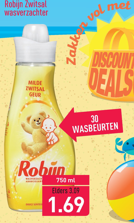 Robijn   wasverzachter folder aanbieding bij  Aldi - details