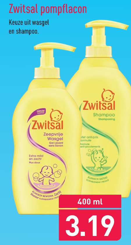 Zwitsal   babyshampoo, babyverzorging folder aanbieding bij  Aldi - details