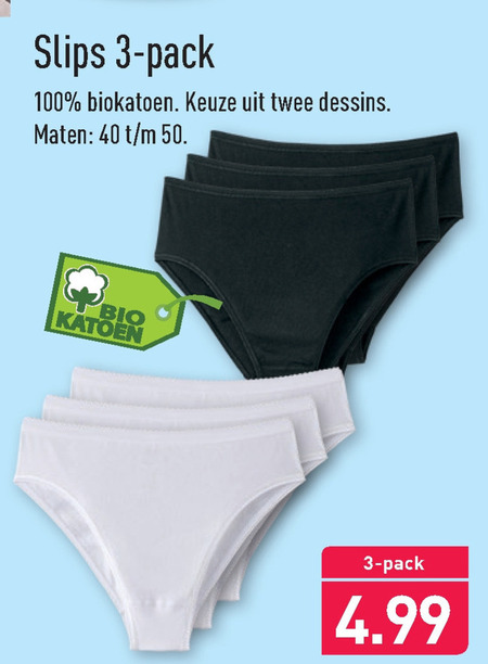 damesslip folder aanbieding bij Aldi details