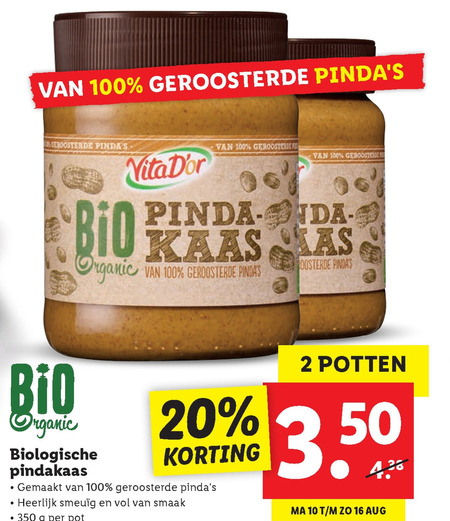 vita dor   pindakaas folder aanbieding bij  Lidl - details