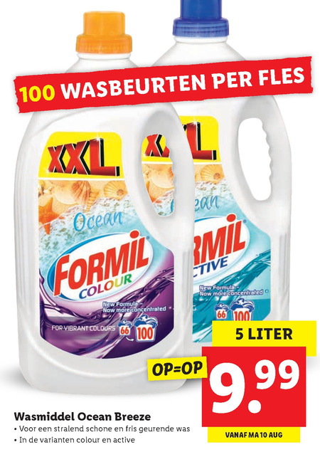 Formil   wasmiddel folder aanbieding bij  Lidl - details