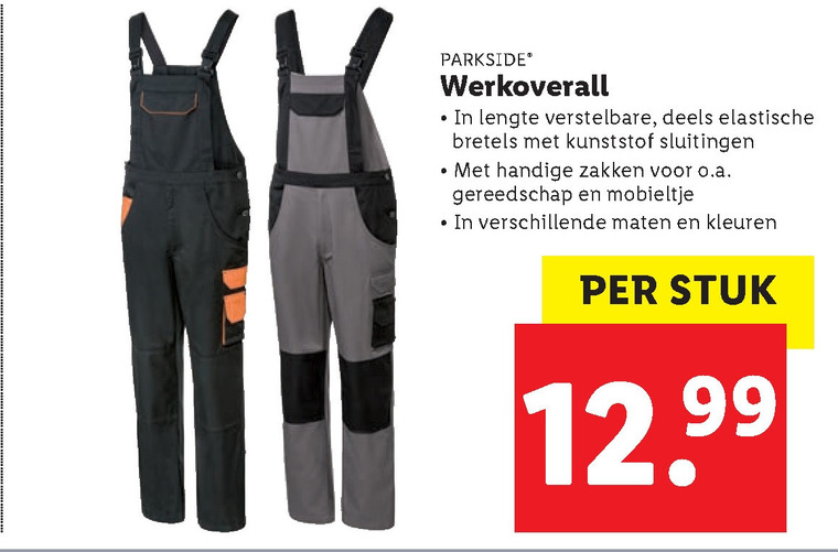 Parkside   overall folder aanbieding bij  Lidl - details