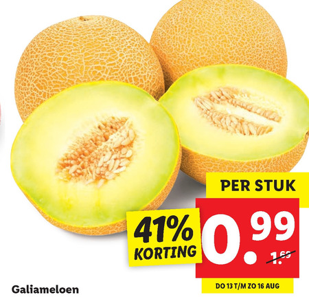 Galia   meloen folder aanbieding bij  Lidl - details