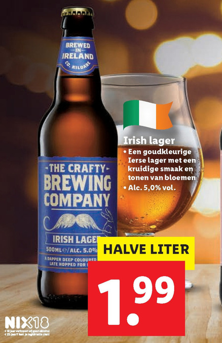 The Crafty Brewing Company   speciaalbier folder aanbieding bij  Lidl - details