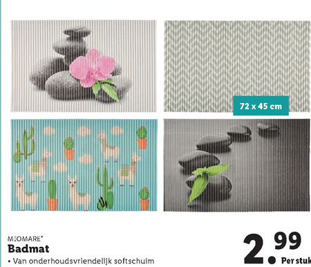 Miomare   badmat folder aanbieding bij  Lidl - details