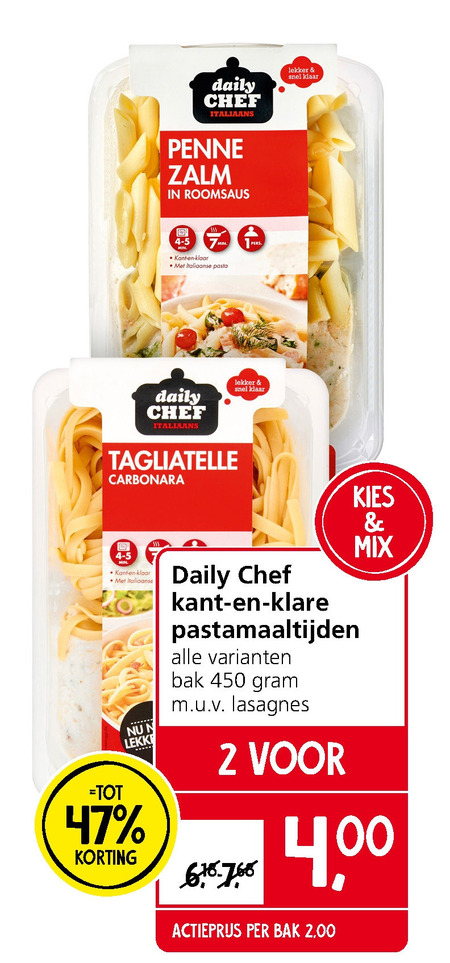 Daily Chef   italiaanse maaltijd folder aanbieding bij  Jan Linders - details