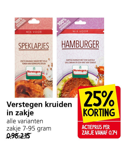 Verstegen   kruiden folder aanbieding bij  Jan Linders - details