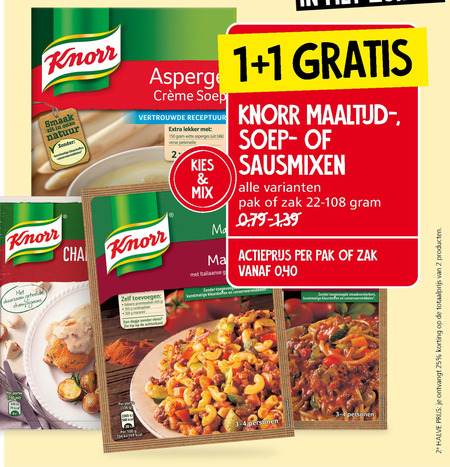 Knorr   soep, maaltijdmix folder aanbieding bij  Jan Linders - details