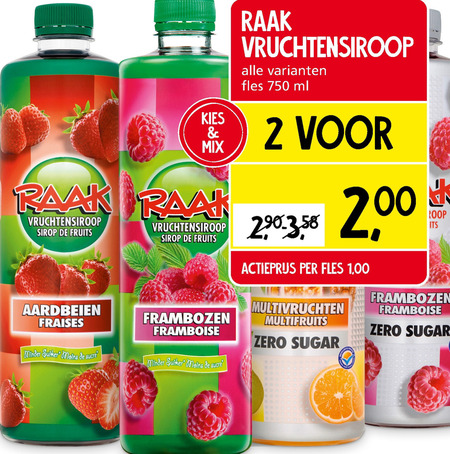 Raak   limonadesiroop folder aanbieding bij  Jan Linders - details