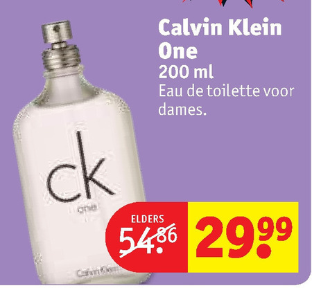 Calvin Klein   eau de toilette folder aanbieding bij  Kruidvat - details