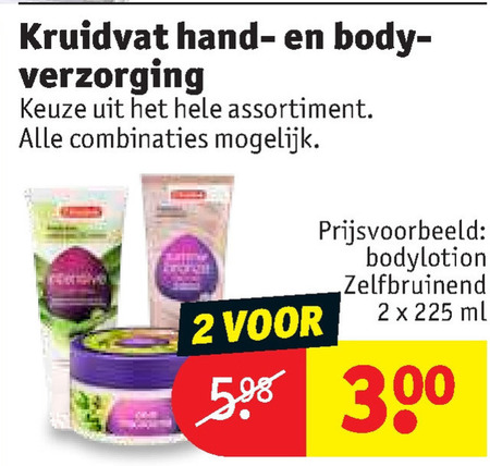 Kruidvat Huismerk   bodylotion, handcreme folder aanbieding bij  Kruidvat - details