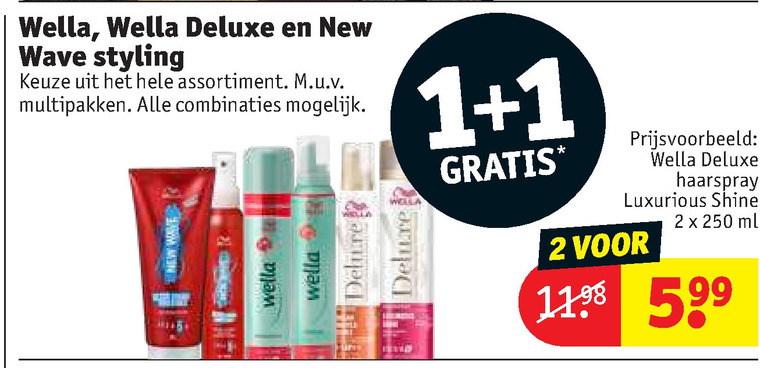 Wella   hairspray, haargel folder aanbieding bij  Kruidvat - details