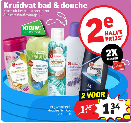 Kruidvat Huismerk   douchegel folder aanbieding bij  Kruidvat - details