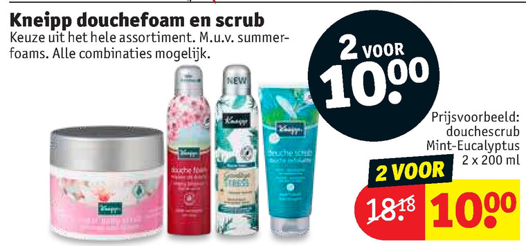 Kneipp   scrubcreme, douchegel folder aanbieding bij  Kruidvat - details