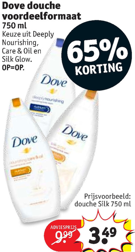 Dove   douchegel folder aanbieding bij  Kruidvat - details