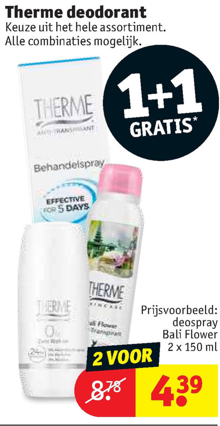 Therme   deodorant folder aanbieding bij  Kruidvat - details