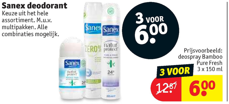 Sanex   deodorant folder aanbieding bij  Kruidvat - details