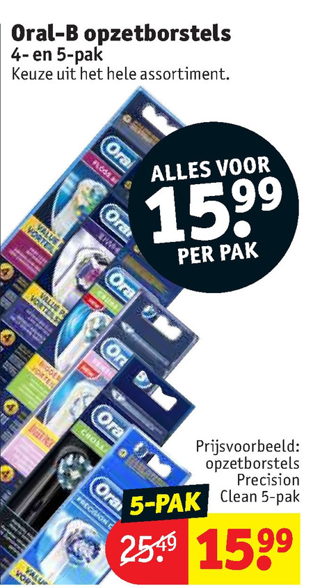 Braun Oral-B   opzetborstel folder aanbieding bij  Kruidvat - details