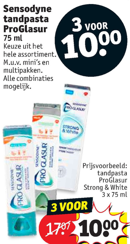 Sensodyne   tandpasta folder aanbieding bij  Kruidvat - details