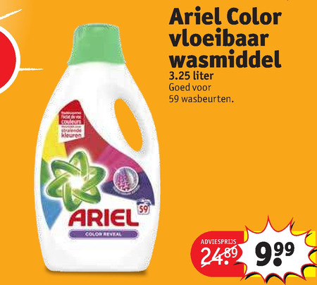 Ariel   wasmiddel folder aanbieding bij  Kruidvat - details