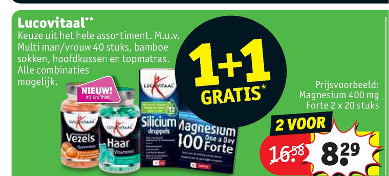 Lucovitaal   voedingssupplement folder aanbieding bij  Kruidvat - details