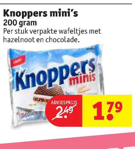 Knoppers   chocolade folder aanbieding bij  Kruidvat - details