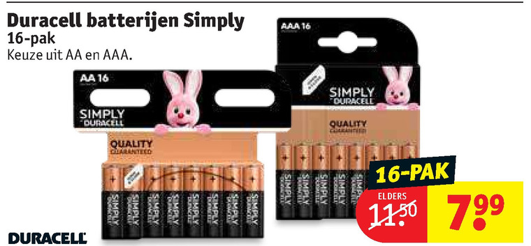 Duracell   batterij folder aanbieding bij  Kruidvat - details