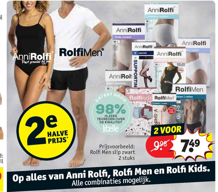 AnniRolfi   heren boxershort, damesslip folder aanbieding bij  Kruidvat - details