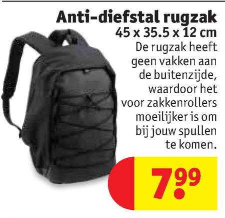 In de omgeving van kloon geleidelijk rugtas folder aanbieding bij Kruidvat - details