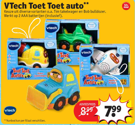 VTech   peuter- of babyspeelgoed folder aanbieding bij  Kruidvat - details