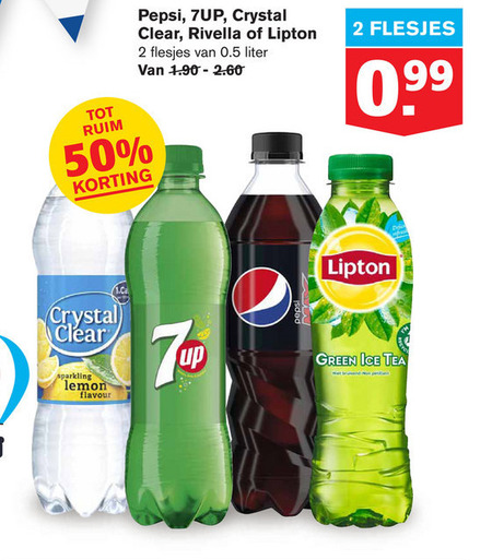 Pepsi   ice tea, cola folder aanbieding bij  Hoogvliet - details