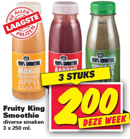 Fruity King   fruitsmoothie folder aanbieding bij  Nettorama - details