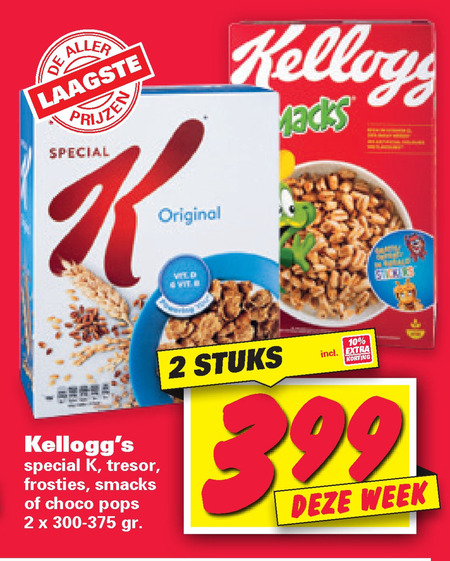 Kellogs   cereals folder aanbieding bij  Nettorama - details