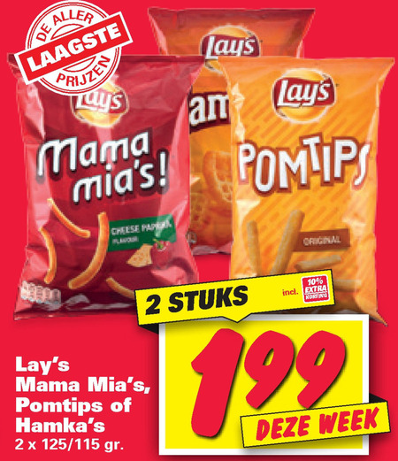 Lays   zoutje folder aanbieding bij  Nettorama - details